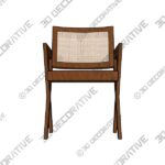 EICHHOLTZ AUGUSTIN DINING CHAIR - BROWN - 3D Decorative