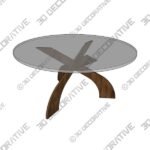 Entwine Round Dining Table - 3D Decorative