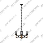 Chandelier-1-2-1.jpg Eumyviv Wood Farmhouse Rustic Chandelier 4 Lights with Glass Shades - 3D Decorative