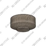 Flint Grey Marble Bowl - 3D Decorative