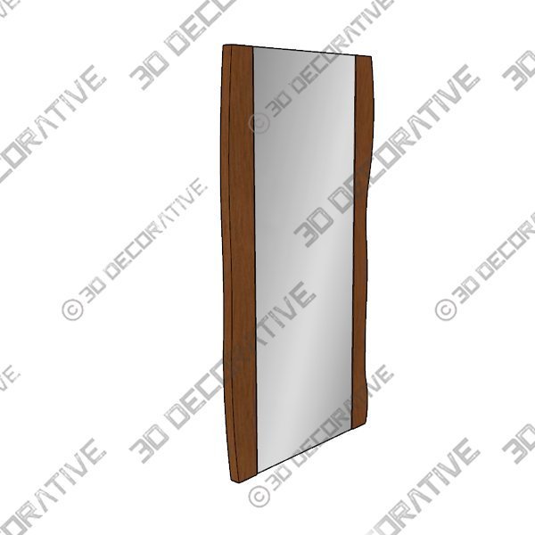 Fontana Floor Mirror Brown - 3D Decorative