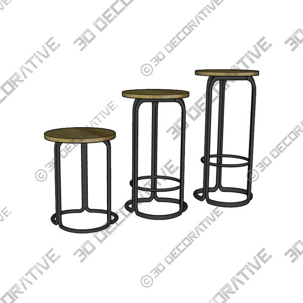 Hardie Stool - 3D Decorative