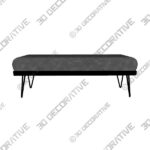 Himal Dining Bench - 3D Decorative