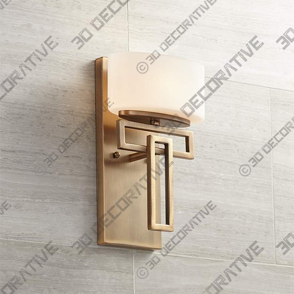 Hinkley Lanza 12" High Modern Luxe Brushed Bronze Wall Sconce - 3D Decorative