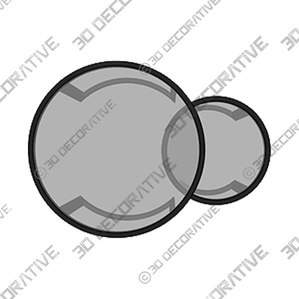 Ivalee Extendable Sled 2 Nesting Coffee TableĀ - 3D Decorative