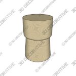 4_600x600-4-2.jpg Leticia 17.75” Tall Solid Wood Drum End Table - 3D Decorative
