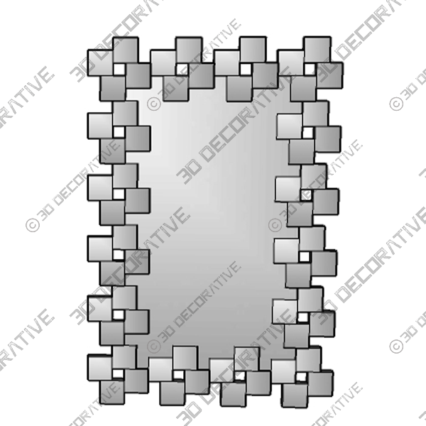 Little Squares MirrorĀ - 3D Decorative