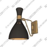 5_600x600-53.jpg Matte Black and Burnished Brass Swivel SconceĀ - 3D Decorative