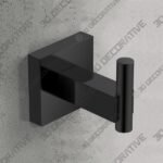 Matte Black Bathroom Hook - 3D Decorative