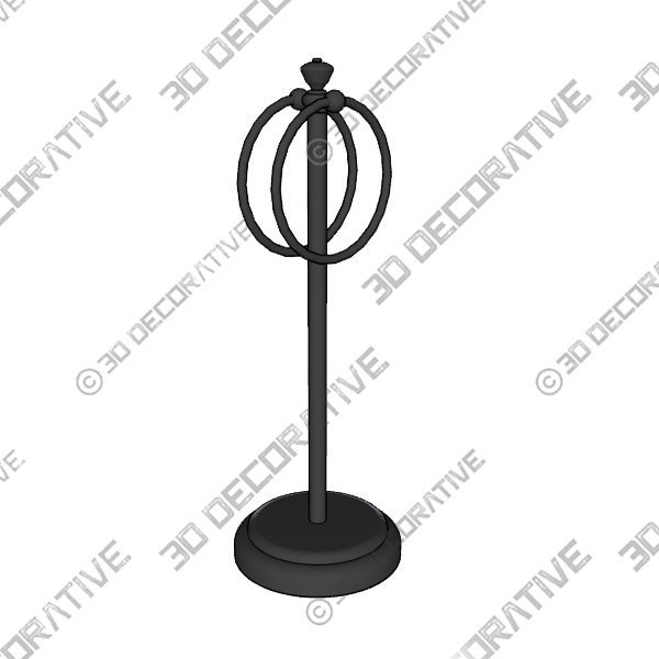 mDesign Metal Fingertip Towel Holder for Bath Vanity Countertop - 3D Decorative