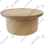 4_600x600-39-2.jpg Modern Round Coffee Table in Cerused Oak by Martin and BrockettĀ - 3D Decorative