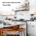 Modern Social Media Post Template for Interior Designer - 3D Decorative