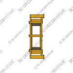 Shelf-2-11.jpg MODERN TRIPLE GLASS SHELF - 3D Decorative