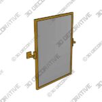 Mirror-2-17.jpg MOON MIRROR Gold Pivot Mirror, 22×30 Gold Mirror for Bathroom - 3D Decorative