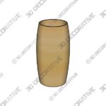Vase-2-4.jpg Natural Teak Hand Crafted Wood Vase – 9″ - 3D Decorative