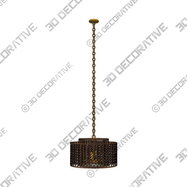 Niamh 4 - Light Drum Pendant - 3D Decorative