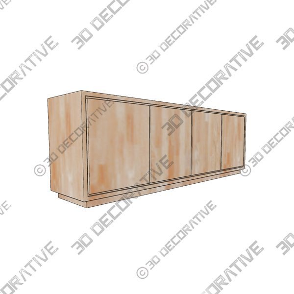 Norre Media Console - 3D Decorative