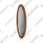 3_600X600-111-2.jpg Organic Oval Mirror in Natural Wood - 3D Decorative