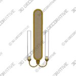 Parlor Mirrored Wall Sconce - 3D Decorative