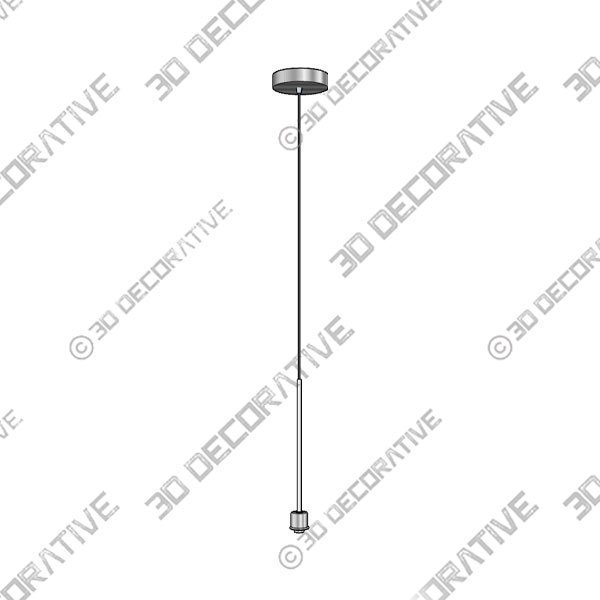 Portfolio Brushed Nickel Transitional Cylinder Mini Pendant Light - 3D Decorative