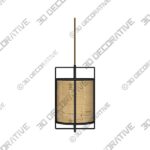 Rattan Boho Pendant Light Lamp Modern - 3D Decorative