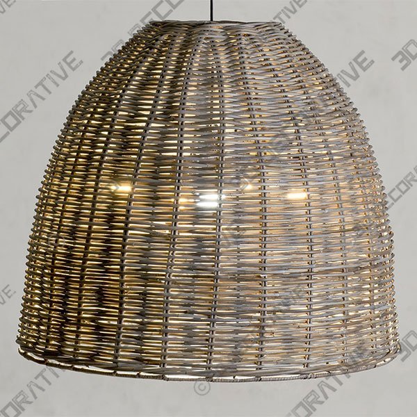Rattan Dome Pendant - 3D Decorative