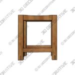 Reed Backless Stool - 3D Decorative
