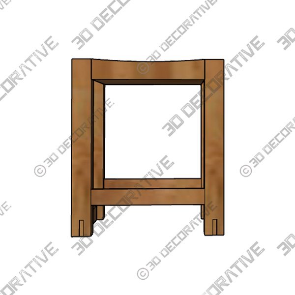 Reed Backless Stool - 3D Decorative