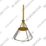 Remi Black Conical Pendant Light - 3D Decorative