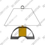 RING FORM TABLE LAMP - 3D Decorative