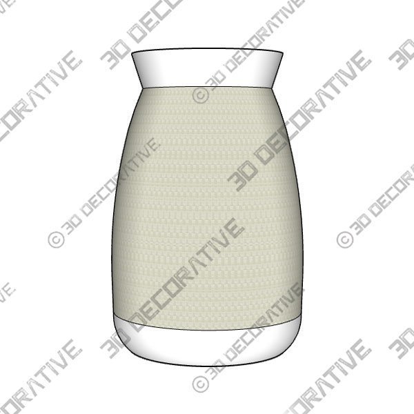 Rosilla Natural Vase - 3D Decorative