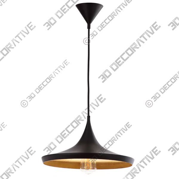 Safavieh Bowman 1-Light Lamp Pendant in Black - 3D Decorative