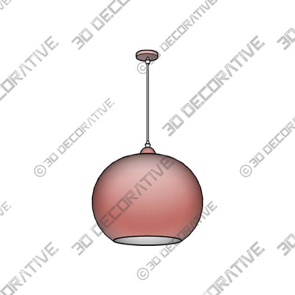 Safavieh Sabine Pendant Light Lamp in Copper - 3D Decorative