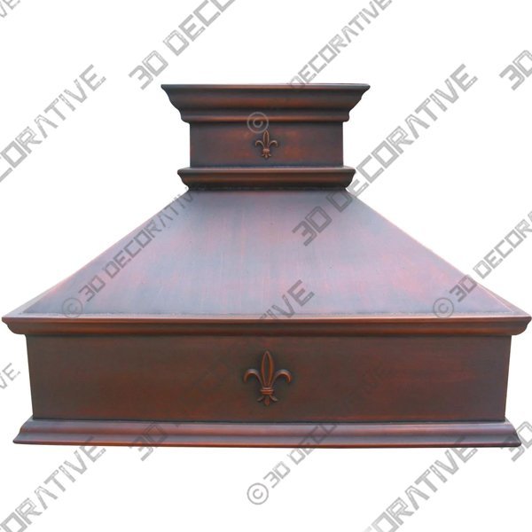 SINDA Modern Copper Oven Hood - H10A2 - 3D Decorative