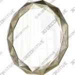 Sweet Harbor Mirror Silver - 3D Decorative