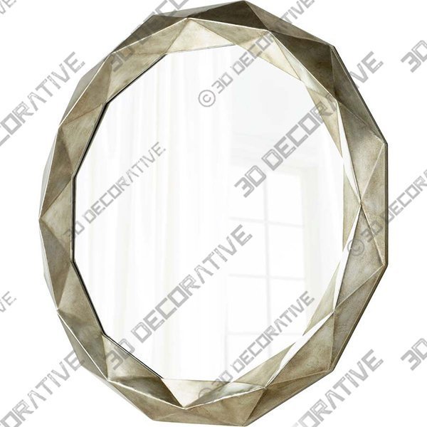 Sweet Harbor Mirror Silver - 3D Decorative