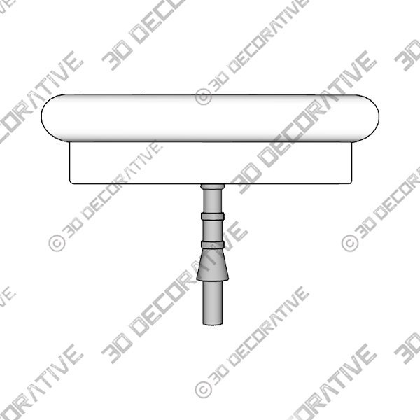 THE BOURNE VANITY BASIN WALL MOUNTED - 3D Decorative