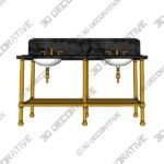 Vanity-Basin-2.jpg THE DOUBLE CRAKE VANITY BASIN SUITE - 3D Decorative