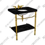 Sink-basin-1-1.jpg THE SINGLE LADYBOWER VANITY BASIN SUITE - 3D Decorative