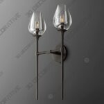 Sconce-4-4-1.jpg TULIP DOUBLE SCONCE - 3D Decorative