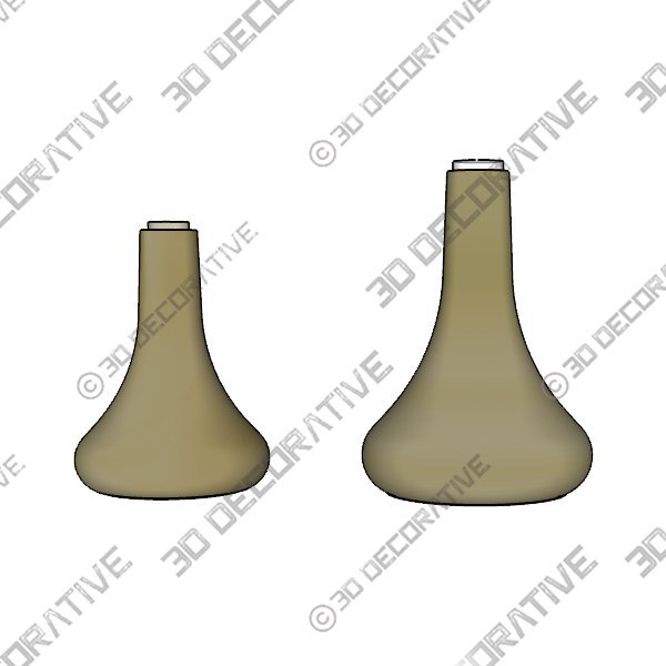 Wood Vase – Chestnut - 3D Decorative