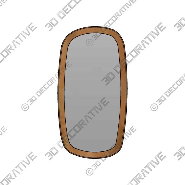 Mirror-1-2.jpg WRENFIELD MIRROR – RECTANGLE - 3D Decorative