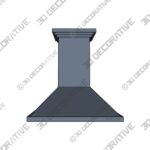 ZLINE 30 In. Designer Series Wall Mount Range Hood(8KBB-30) - 3D Decorative