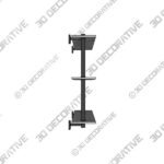 Linden Handcrafted Triple Tier Shelf - 3D Decorative