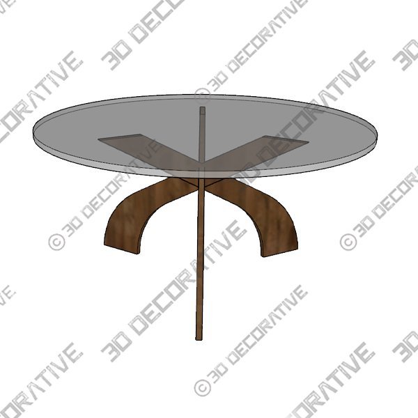 Entwine Round Dining Table - 3D Decorative