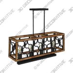 Pendant-3-12.jpg Eumyviv 5-Light Farmhouse Pendant Lighting Fixture - 3D Decorative