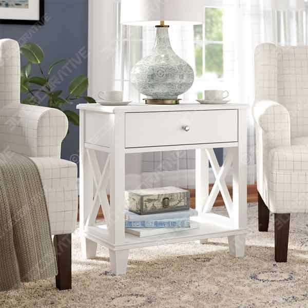 Flintridge End Table with Storage - 3D Decorative