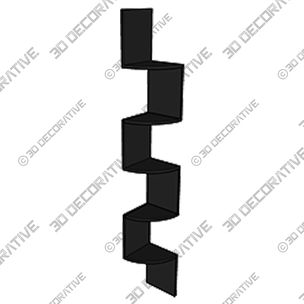 Floating Corner Shelf - 3D Decorative