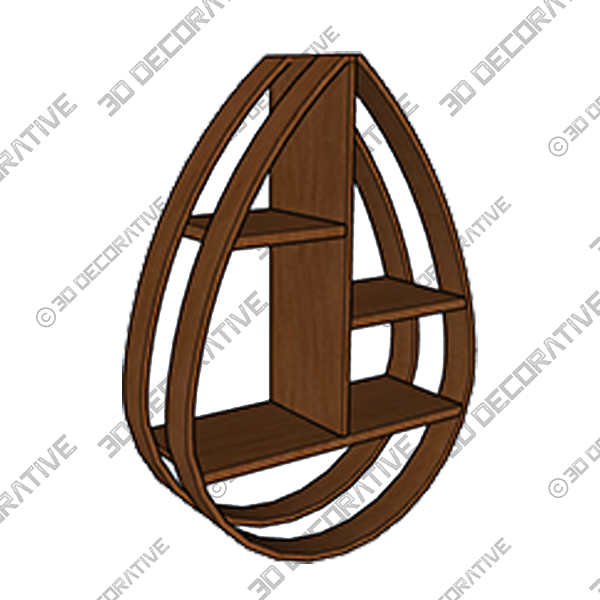 Floating Wall Mounted Hanging Shelf - 3D Decorative