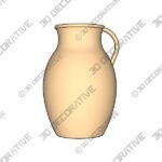 Found Antique Clay Amphora Vase - 3D Decorative